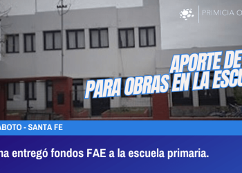 Gaboto: La comuna entregó el FAE a escuela 292 y se realizaron obras de pintura