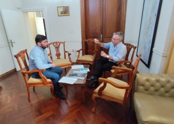 Gaboto: Ruiz mantuvo una reunión en el Ministerio de Obras públicas de la provincia.