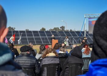 Energías renovables: se inauguró un parque fotovoltaico en San Gregorio