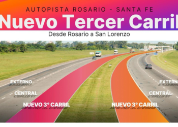 Provincia da inicio a la obra del tercer carril de la Autopista Rosario-Santa Fe