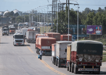 COSECHA GRUESA: Los puertos de la región reciben más de 5.500 camiones diarios.