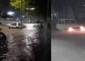 Las lluvias provocaron inundaciones en Vera, donde cayeron 400 milímetros de agua en la madrugada
