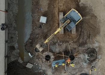 Nuevo puente Santa Fe – Santo Tomé: 32 pilotes, tres columnas y las primeras vigas en marcha