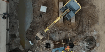 Nuevo puente Santa Fe – Santo Tomé: 32 pilotes, tres columnas y las primeras vigas en marcha