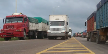 Cosecha récord: camiones congestionan las rutas del cordón industrial del sur provincial