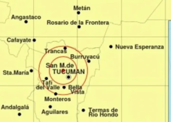 Un sismo de magnitud 5 sacudió Tucumán