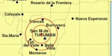 Un sismo de magnitud 5 sacudió Tucumán